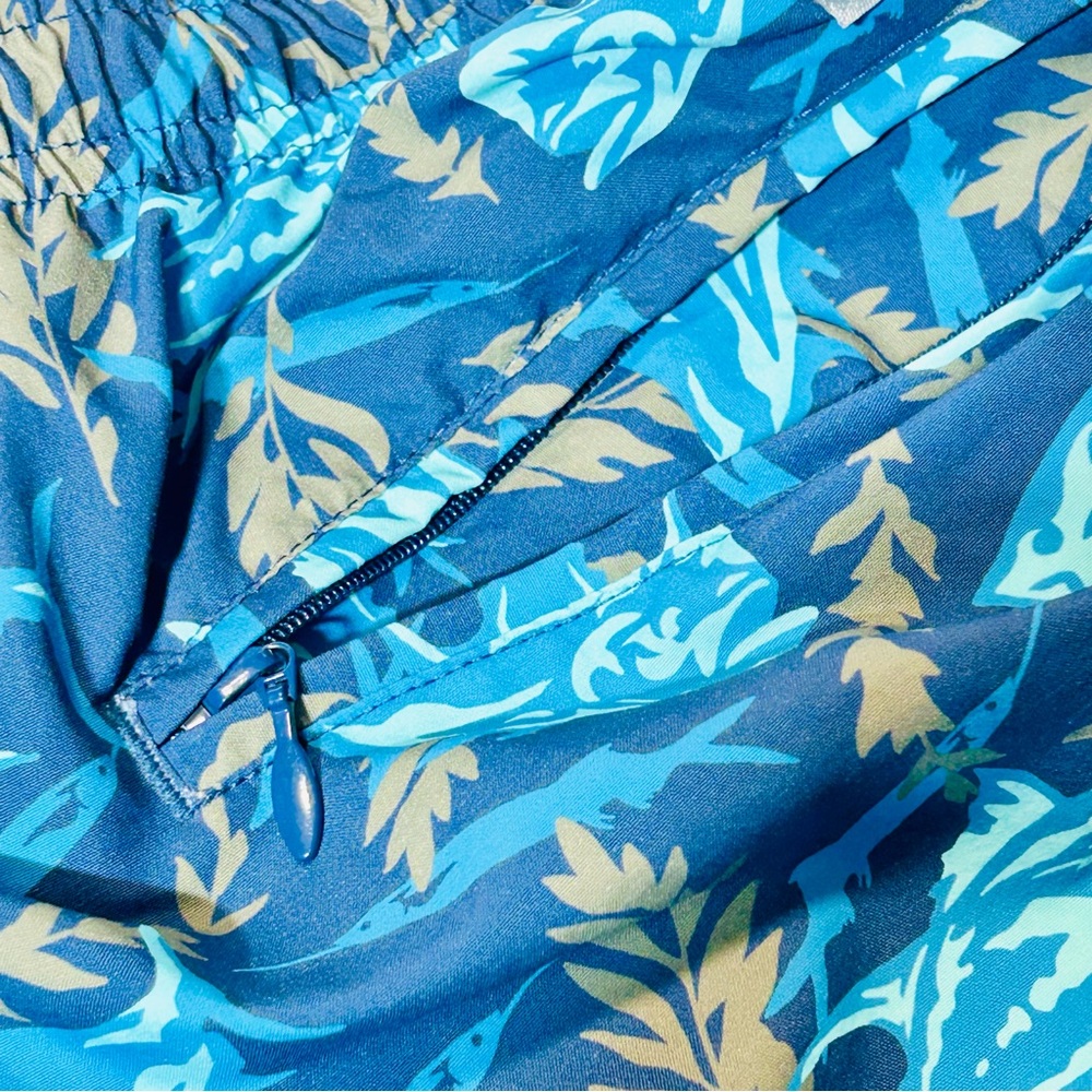Columbia PFG swim trunks Super Backcast Water Short Blue Fish Print men Size XXL - Picture 9 of 9